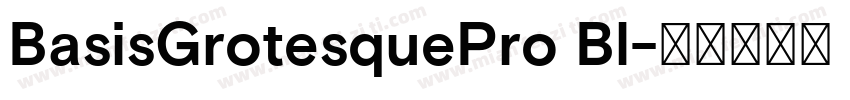 BasisGrotesquePro Bl字体转换